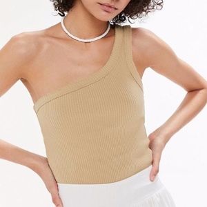 Urban Outfitters Ribbed One-Shoulder Top